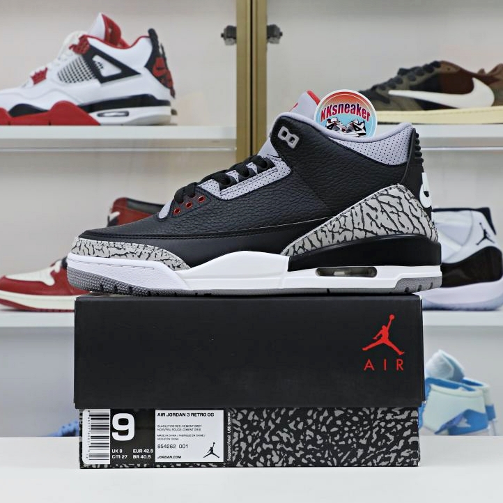 Jordan Air Jordan 3 retro blackcement 2018（854262-001）