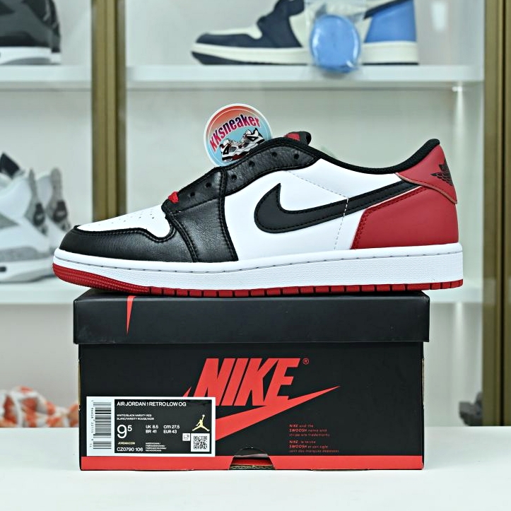 Jordan Air Jordan 1 Low OG &quotBlack Toe"''