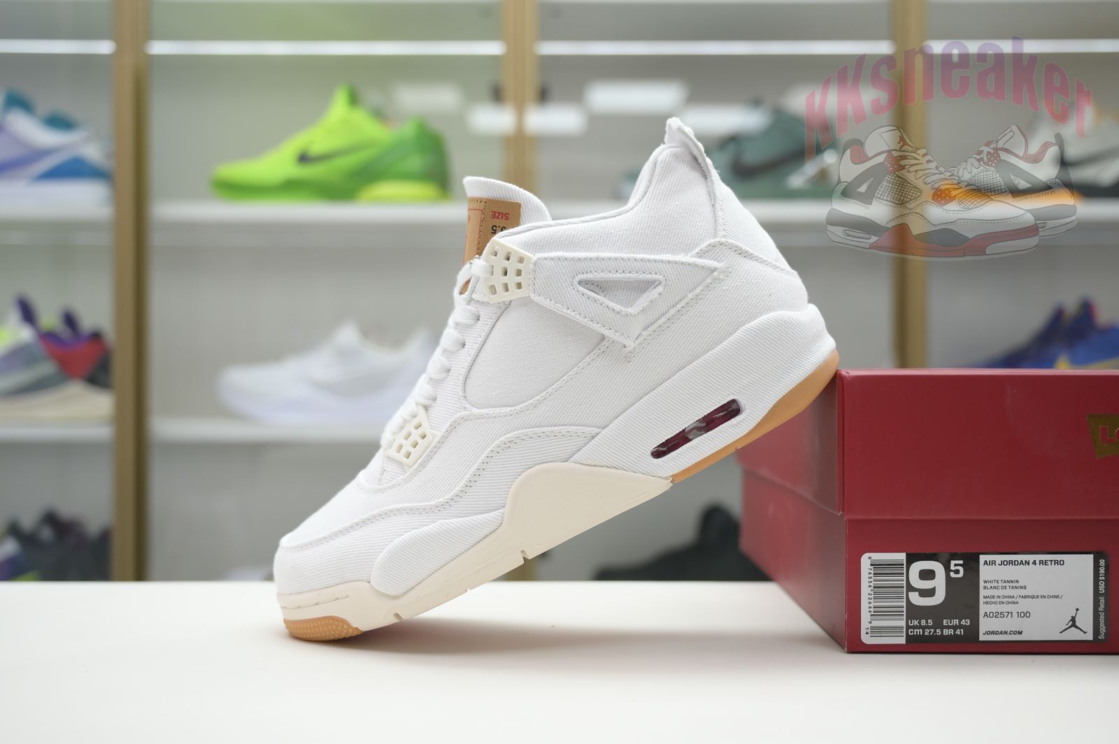 Jordan Air Jordan 4 levis white (levis tag)