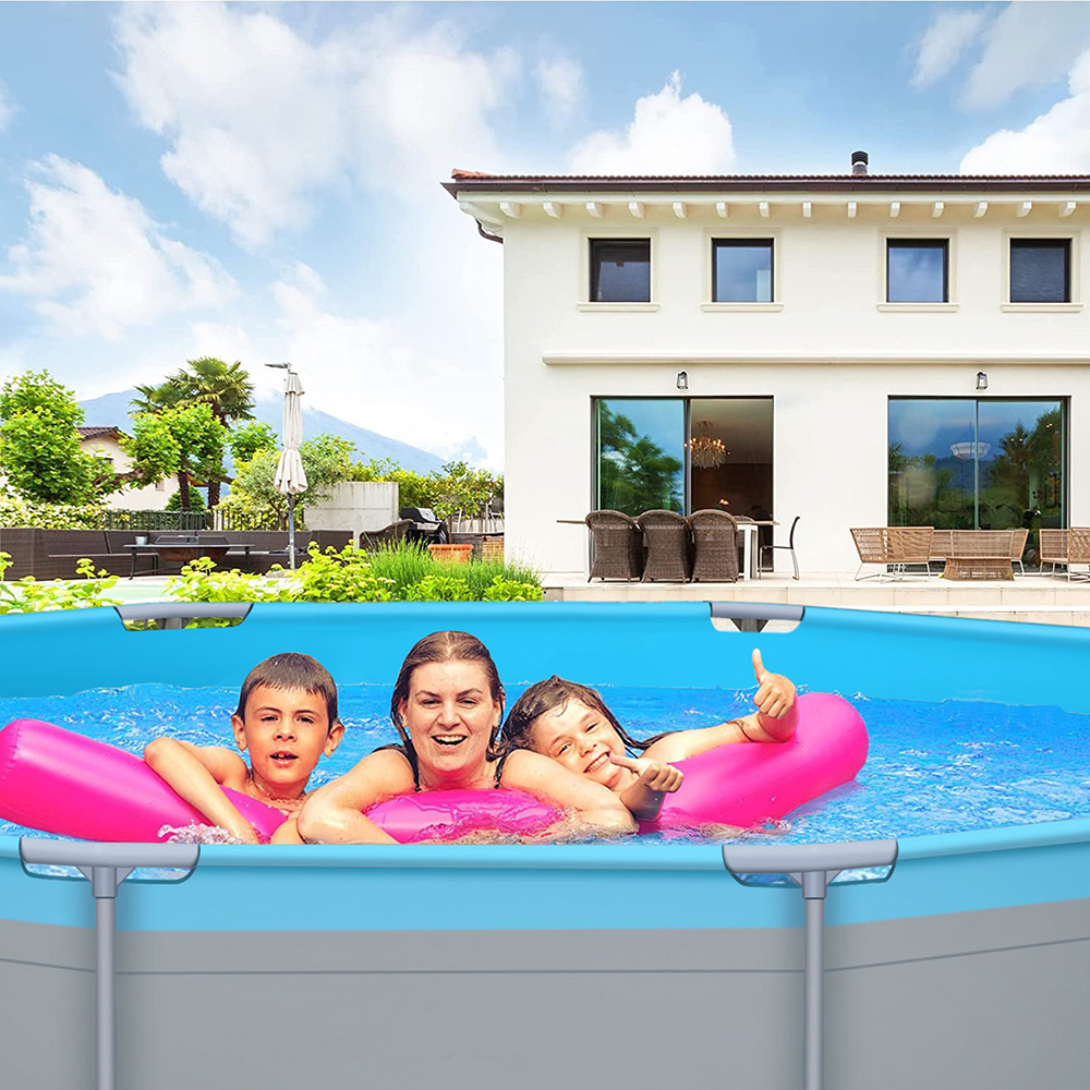 Above Ground Swimming Pools with Pump 12ft x 12ft x 30inch for Family ...