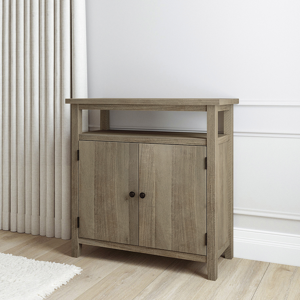 Rough Sawn Wash Wood Console luxpalace
