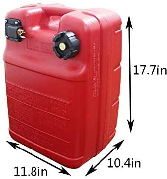 Boat Fuel Tank 24L 6 Gallon Gas Can Marine Outboard Motor Boat Accessories Portable Gasoline Can with Fuel Gauge Fuel Line
