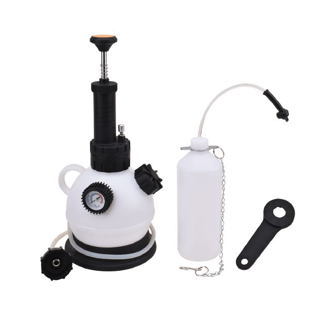 Brake and Clutch Bleeding System 2L Capacity Manual Brake Clutch Fluid Bleeder Bleeding Tool with Universal Adapter