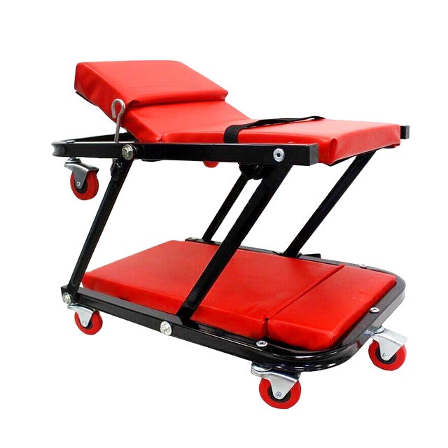 Topdrive Z creeper stool Workshop Seat  48 inch 2 IN 1 CAR CREEPER AND SEAT with 7-2.5  casters