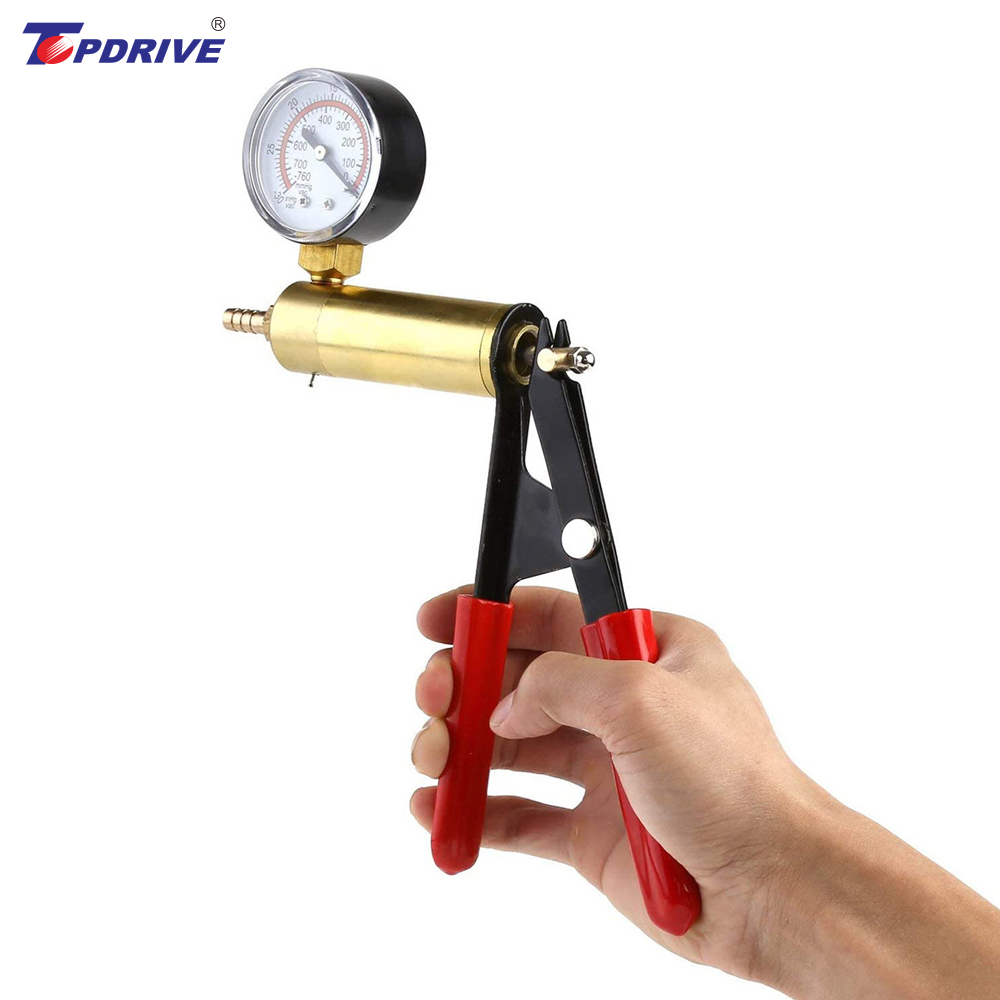 16pcs Brake Bleeder Kit Hand Held Vacuum Pump Tester with Adapters for Automotive