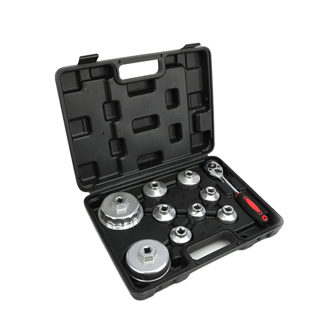 10pcs high quality car repair tools  Oil Filter Wrench Set  Automotive Tool Aluminum Oil Filter Removal Wrench  Wrench Tools Set