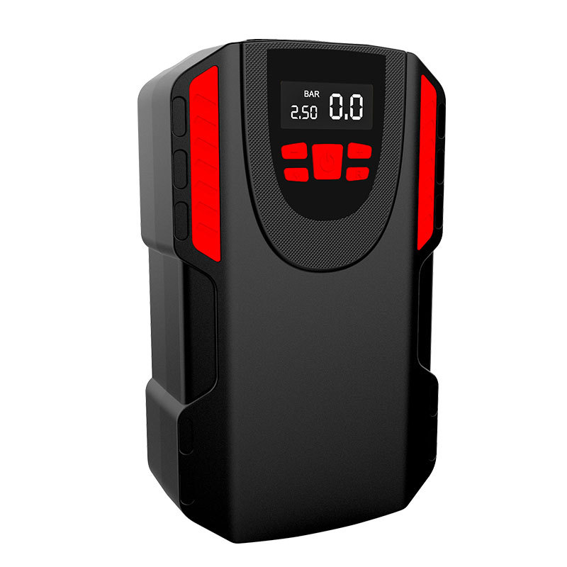 Newly designed car inflator with preset charge stop emergency light and flashing light 12V 150psi