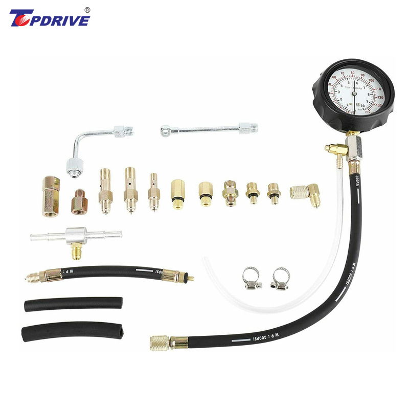 Fuel injection pressure gauge automotive injection oil pressure fuel tester auto repair auto body tools