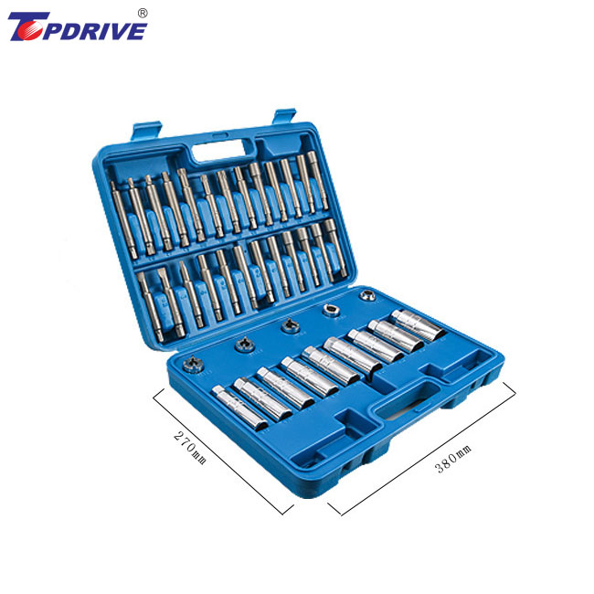 Car Repair Tools 39pcs Shock Absorber Tool Kit High Quality Shock Turnbuckle Hand Tool Sets Special Socket Wrench 380*270*80mm