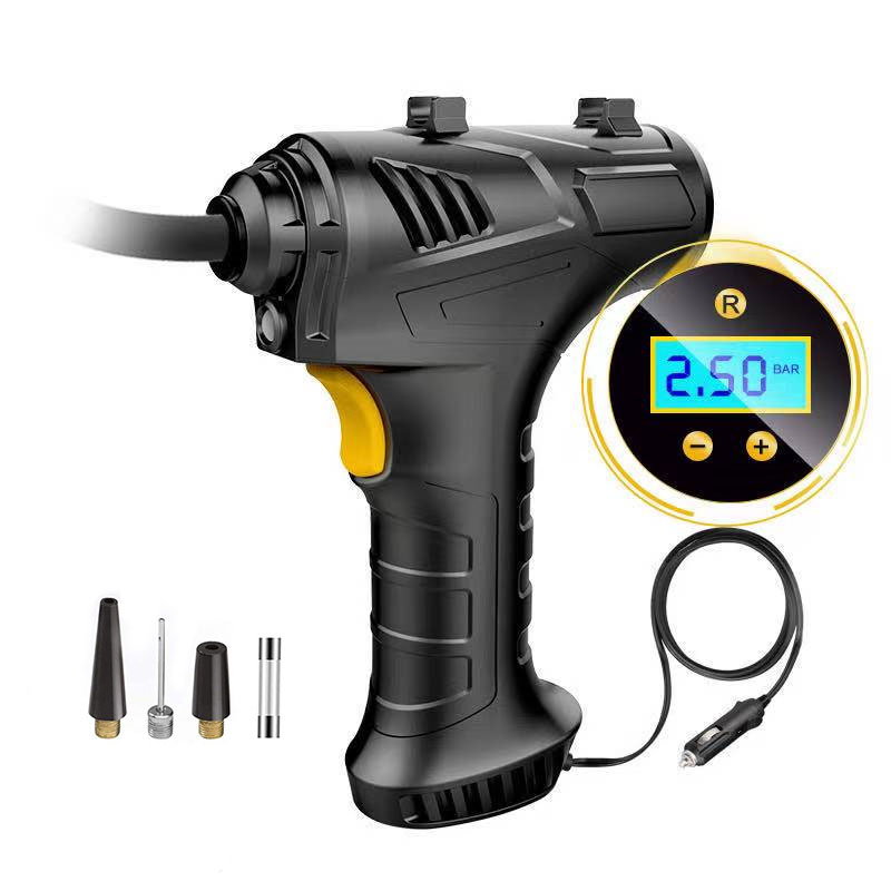 AHTECH new design Portable mini 12V car air compressor 150 PSI Tire Inflator Wireless air pump