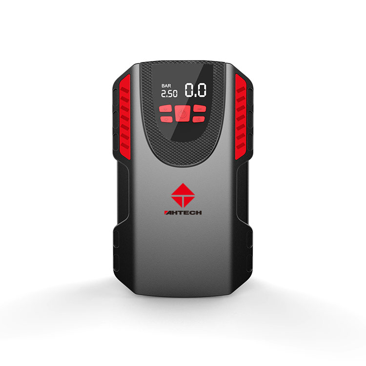 Newly designed car inflator with preset charge stop emergency light and flashing light 12V 150psi