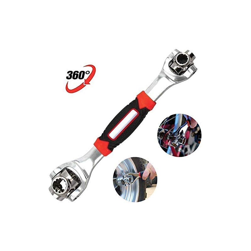 Tools Socket with 360 Degree Rotating Head 6-Point 12-Point Universial Furniture Car Repair 250mm Wrench Set 48 in 1 Wrench