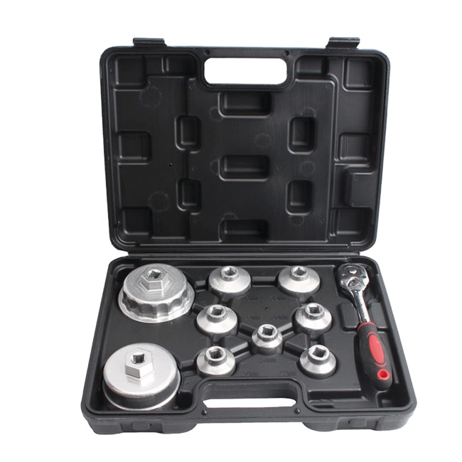 10pcs high quality car repair tools  Oil Filter Wrench Set  Automotive Tool Aluminum Oil Filter Removal Wrench  Wrench Tools Set