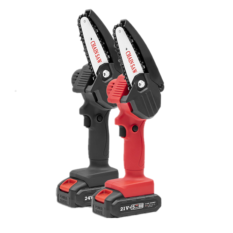 Portable 21V Electric 4-Inch Cordless Battery Lithium Chainsaw