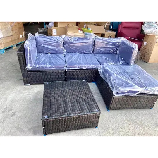 【Furniture】5 PATIO SET WICKER Outdoor Modular Sofa - OYSHO Fatory Outlet