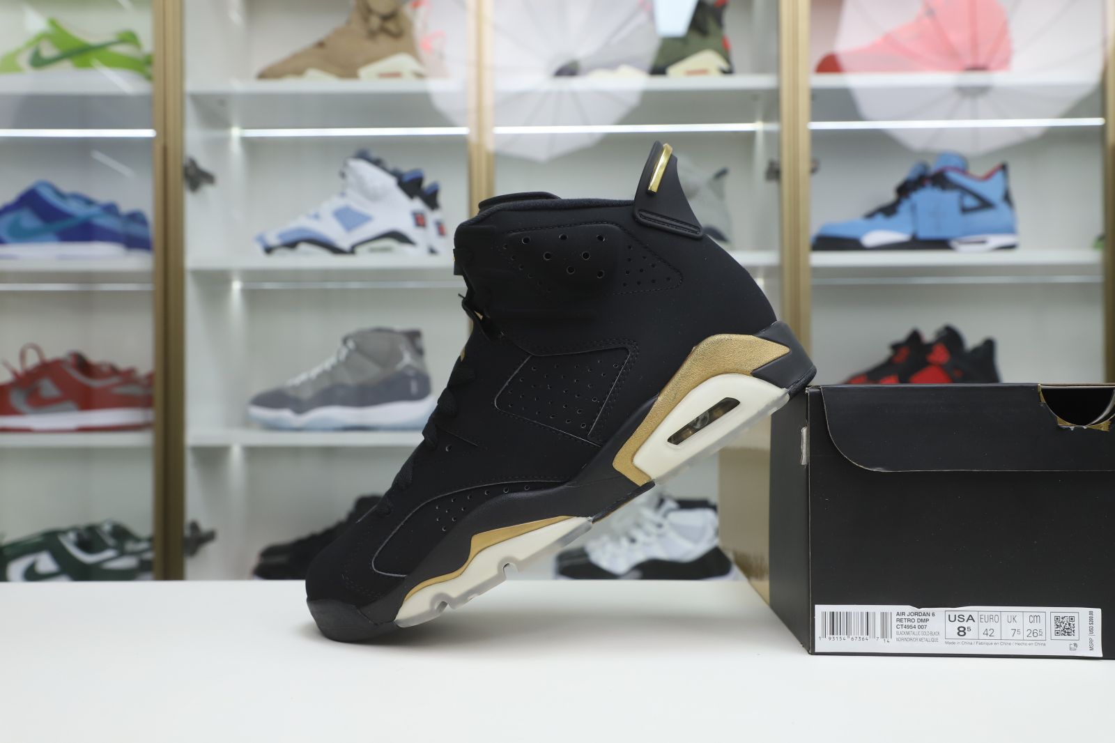 AIR JORDAN 6 RETRO DMP 2020 BLACK/METALLIC GOLD