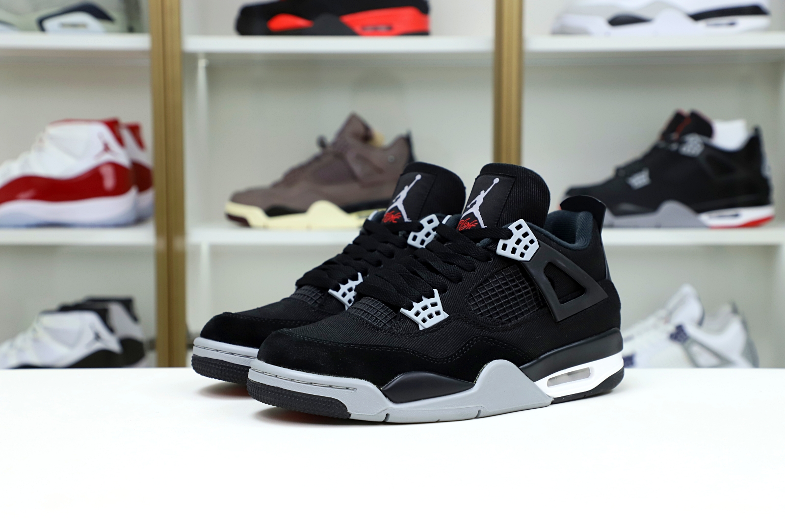 AIR JORDAN 4 "BLACK CANVAS"