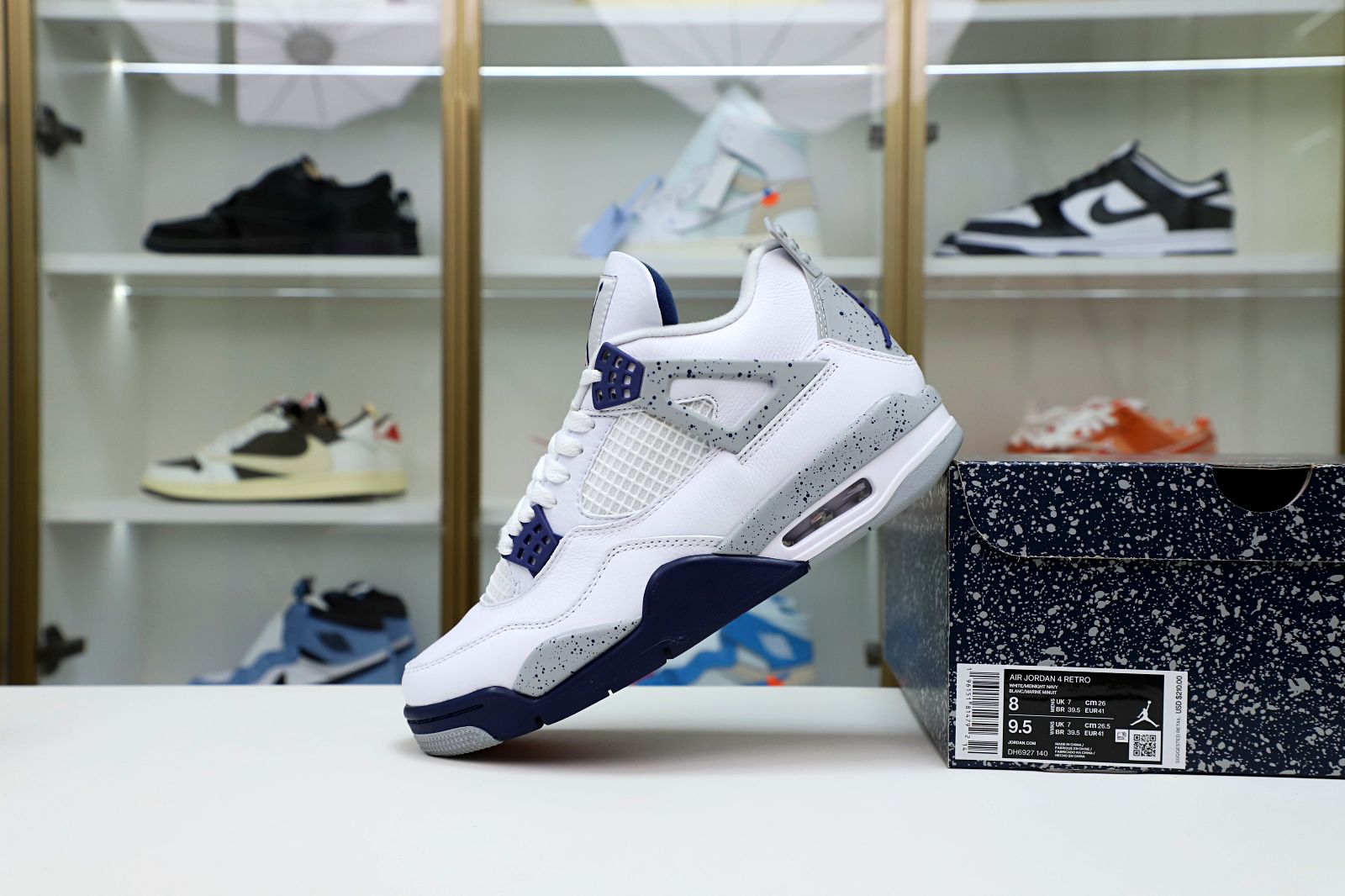 AIR JORDAN 4 RETRO "MIDNIGHT NAVY" DH6927-140