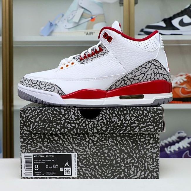 Air Jordan 3 Retro Cardinal Red(CT8532-126）