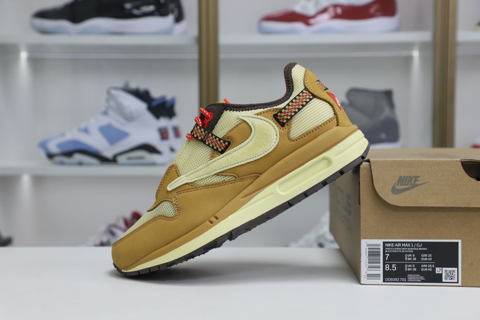 Travis Scott xNike Air Max1"wheat"travis scott