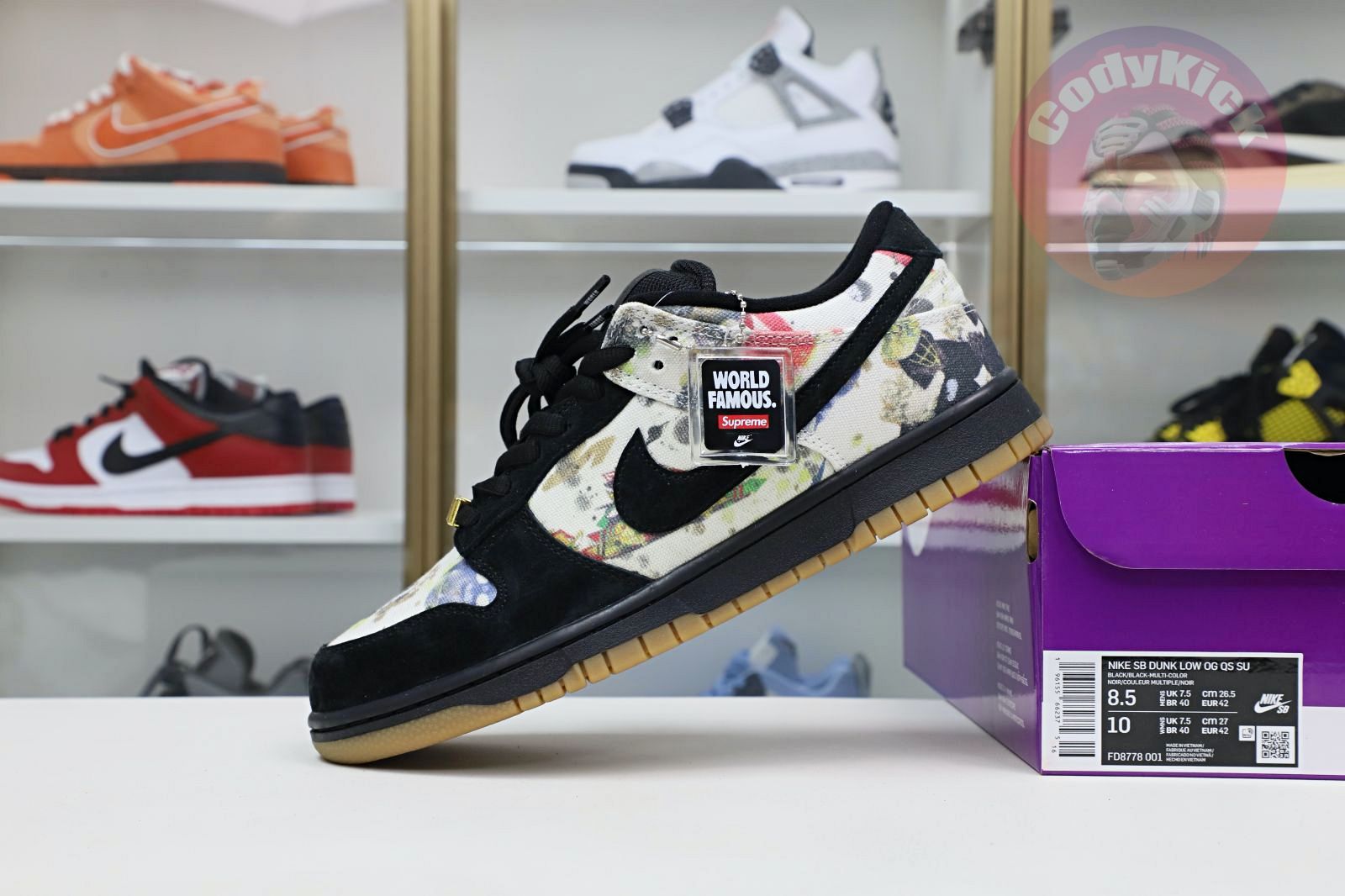 Supreme xNike SB DunkLow"Rammellzee"