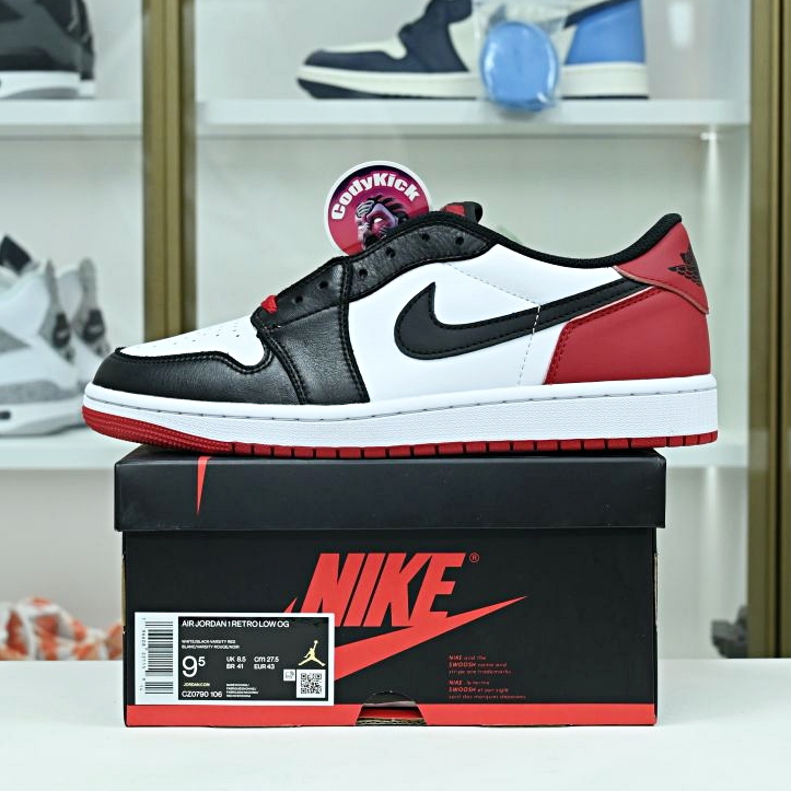 Jordan Air Jordan 1 Low OG &quotBlack Toe"''