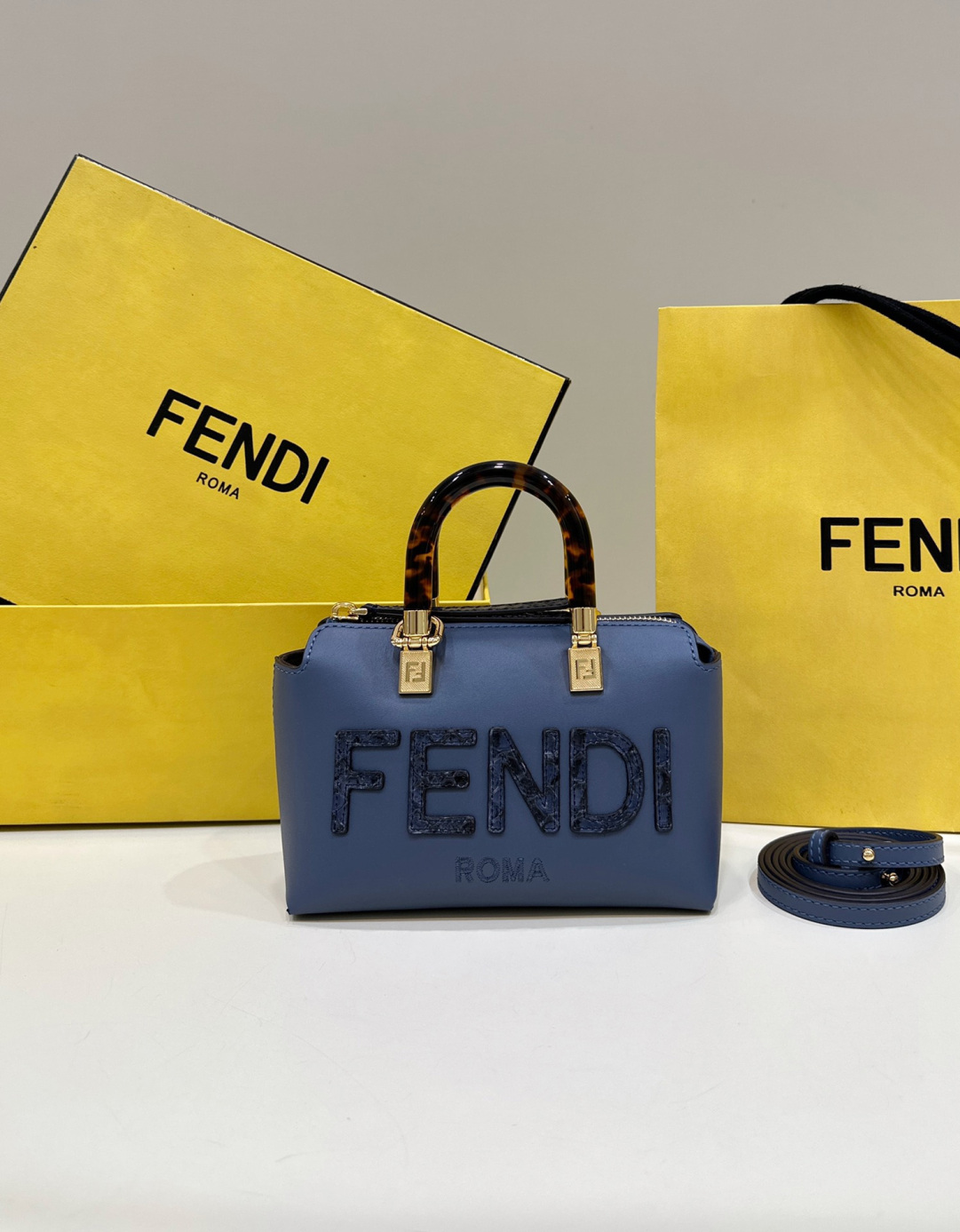 FENDI By The Way Mini Small leather Boston bag
