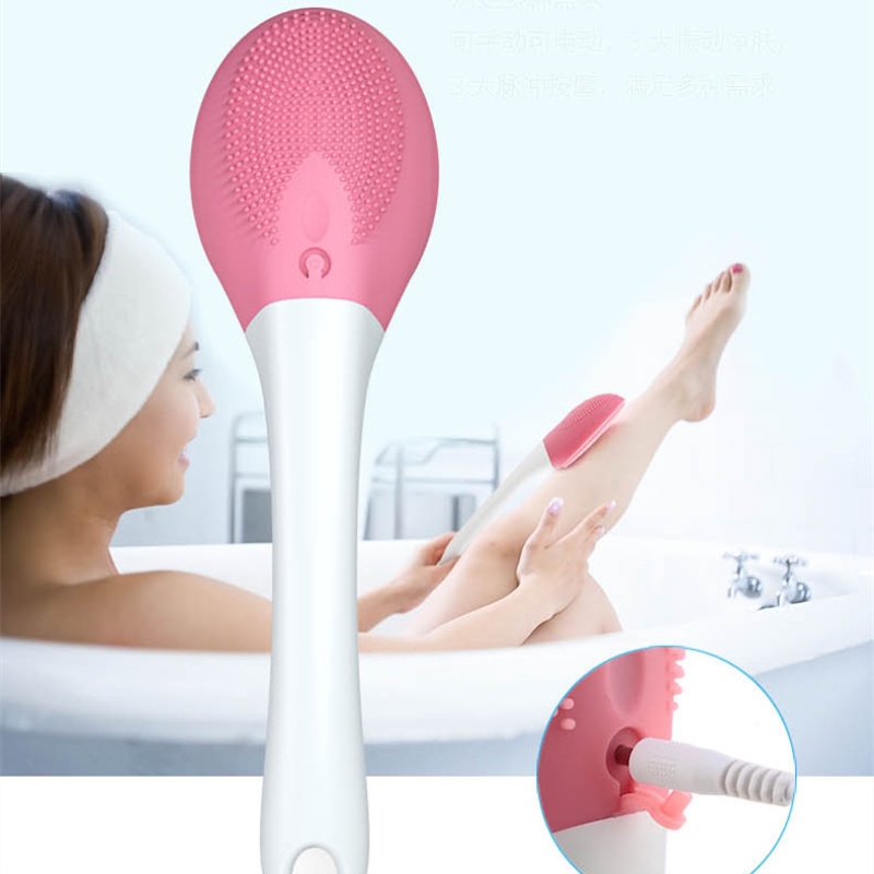Silicone electric bath brush