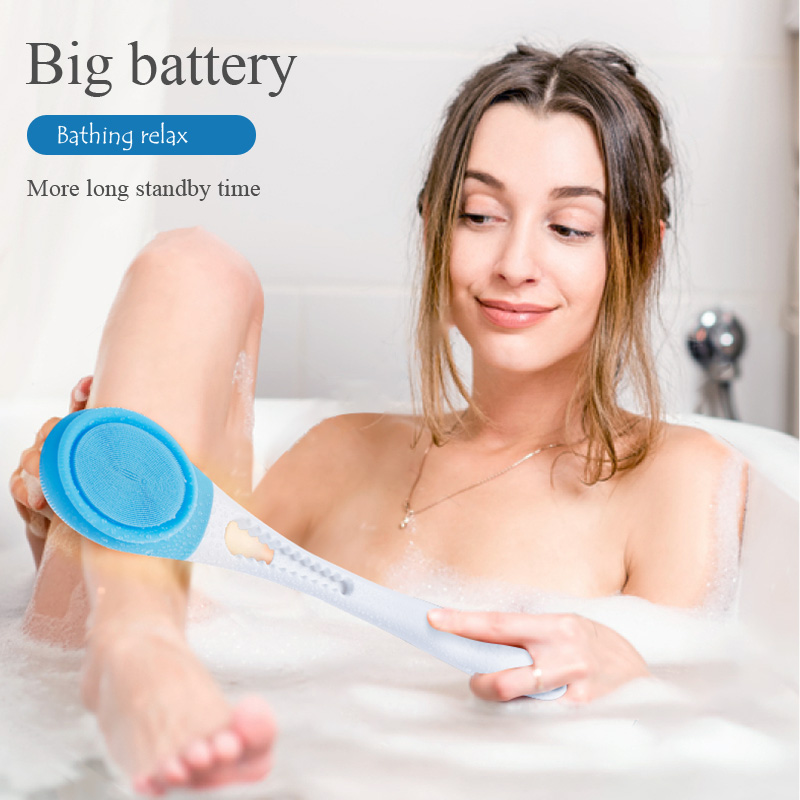 Soft silicone electric bath brush