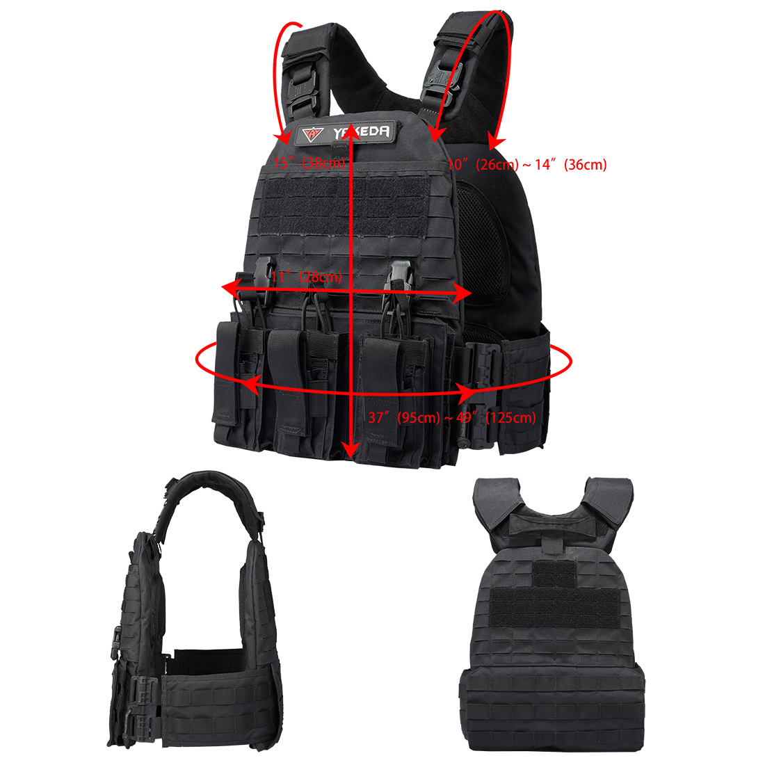 usmc modular tactical vest measurements