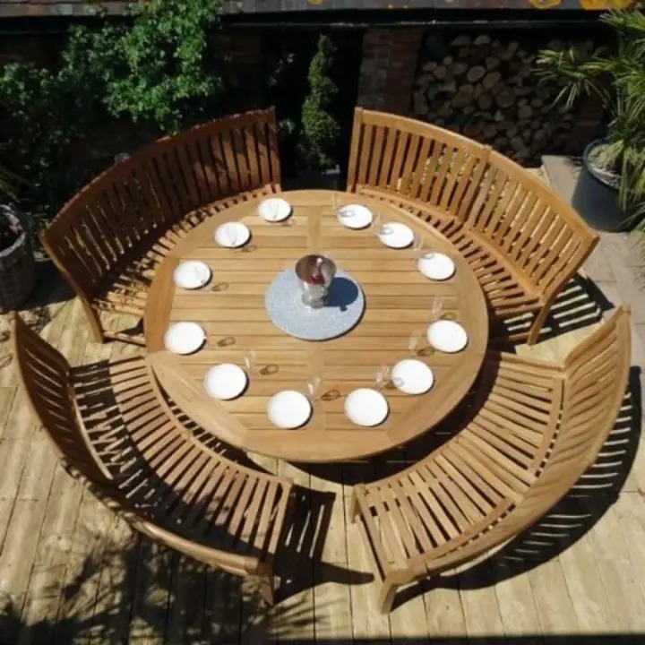 【Furniture】Betjeman 16 Seater Circular Teak Garden Dining Set