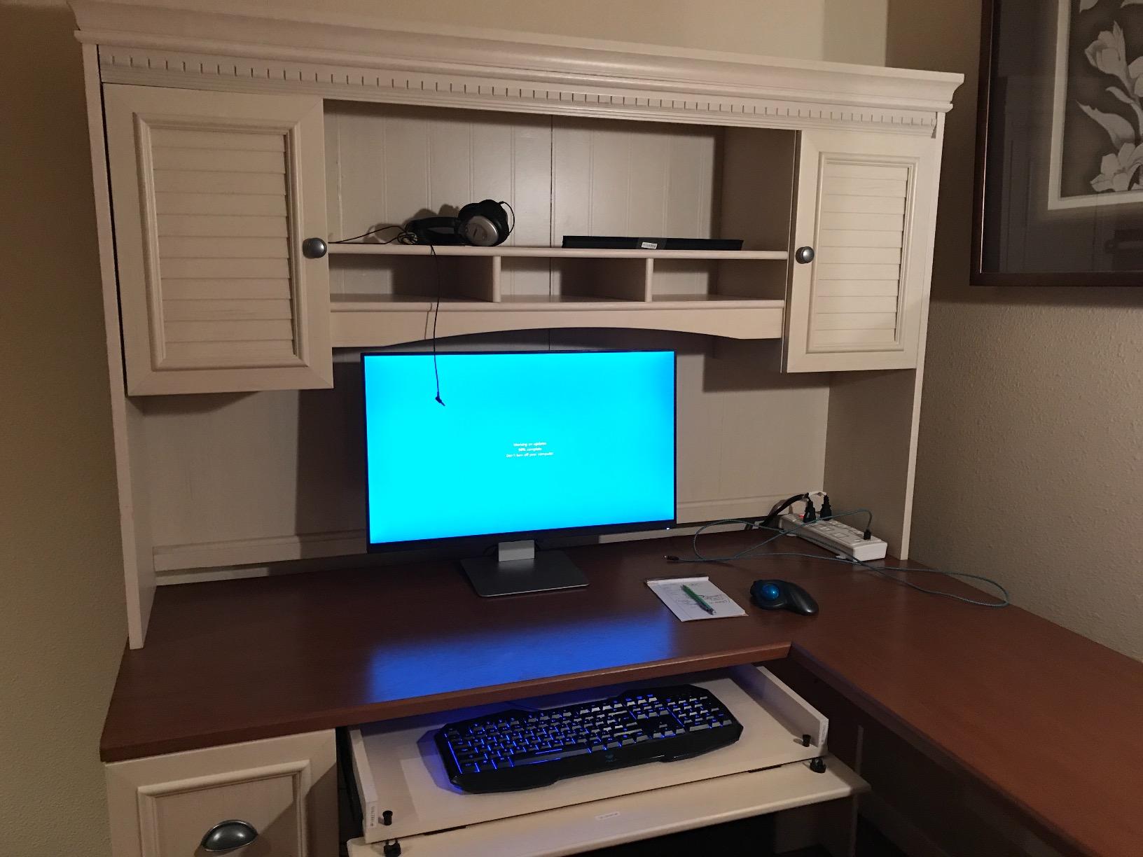 【Furniture】Fairview L Shaped Desk with Hutch, Bookcase and Lateral File