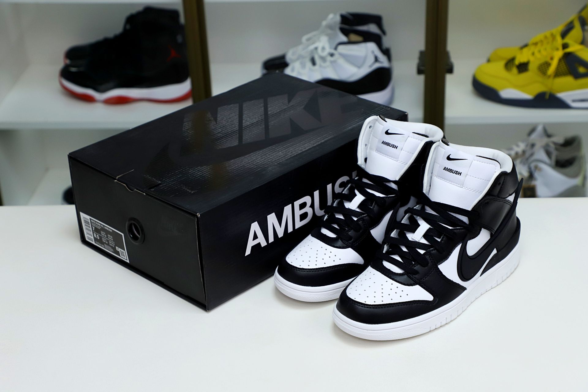 NIKE DUNK HIGH AMBUSH BLACK WHITE