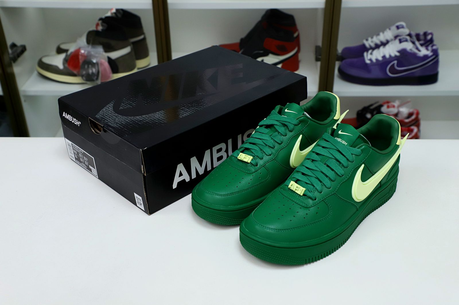 AMBUSH xNike Air Force1 Low"Pine Green and Citron"