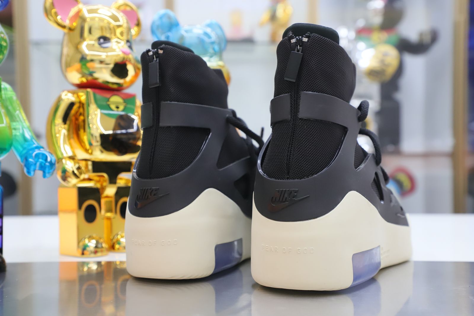 Kimikick Nike Air Fear of God 1 black  fog