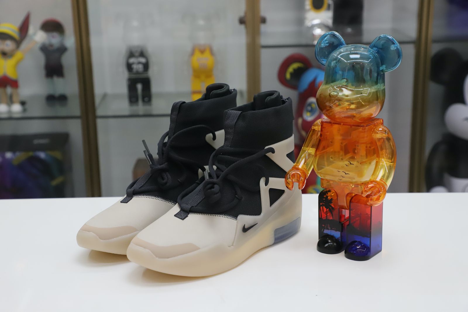 Kimikick Nike Air Fear of God 1 string fog