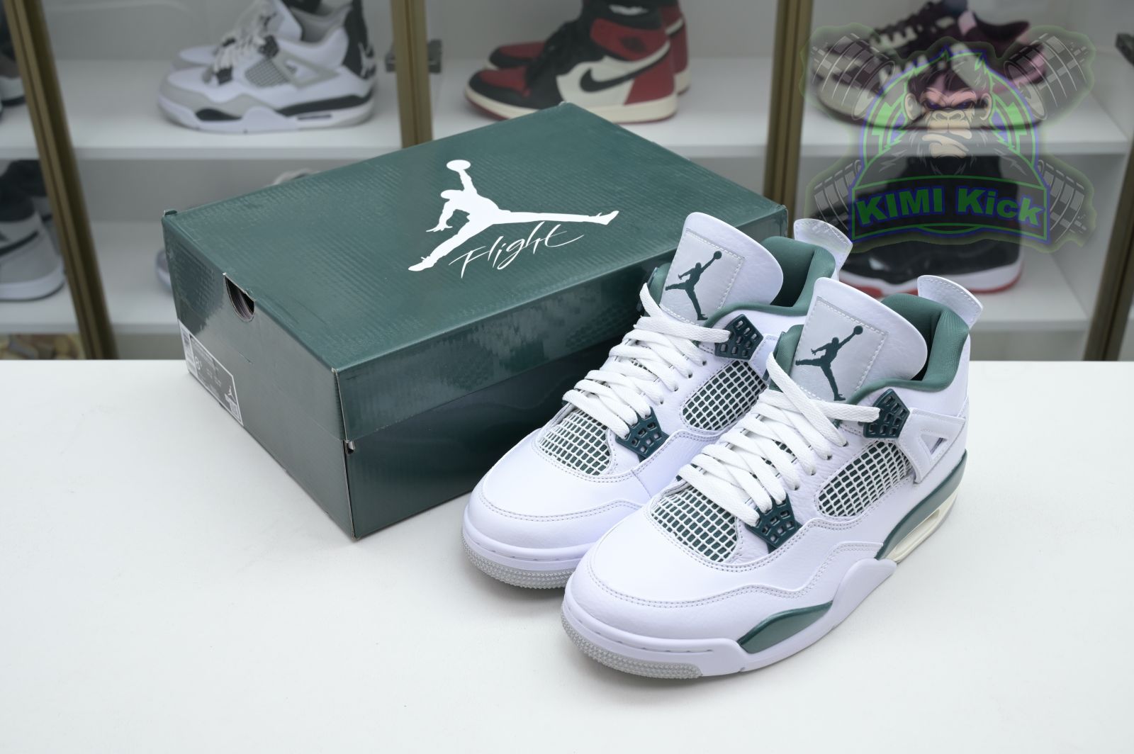 Kimikick Air Jordan 4 Oxidized Green