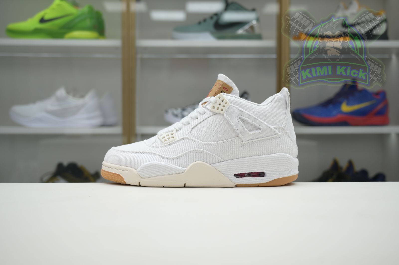 Kimikick Jordan Air Jordan 4 levis white (levis tag)