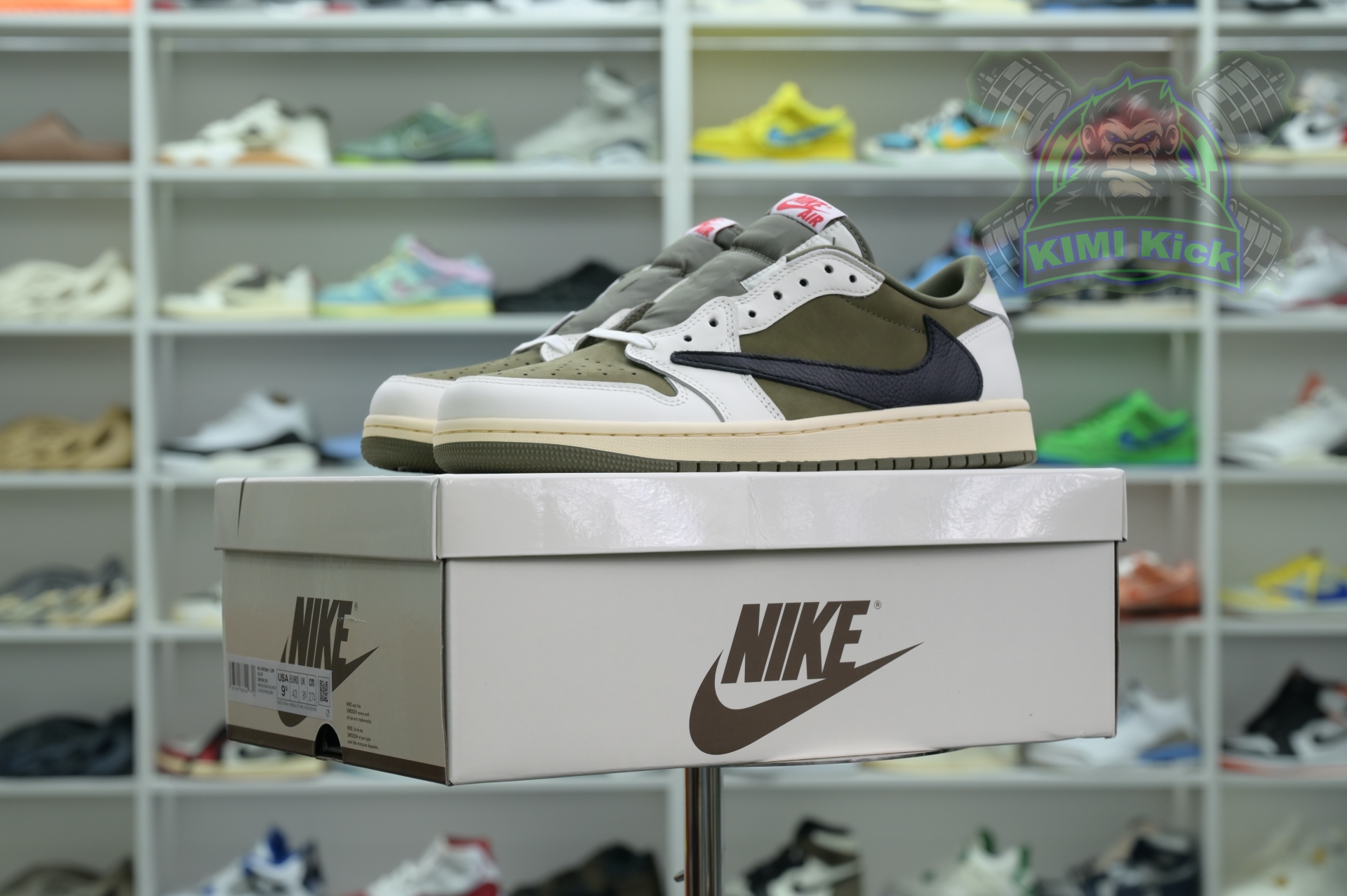 Kimikick Travis Scottx Jordan Air Jordan 1Low OG “Medium Olive”