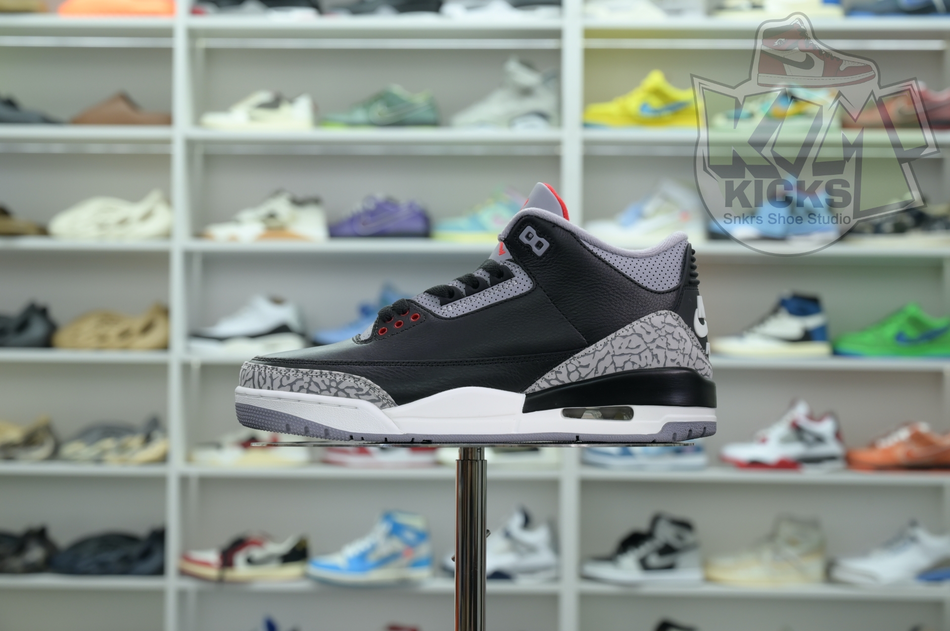 Kimikick Air Jordan 3“Black Cement Reimagined”