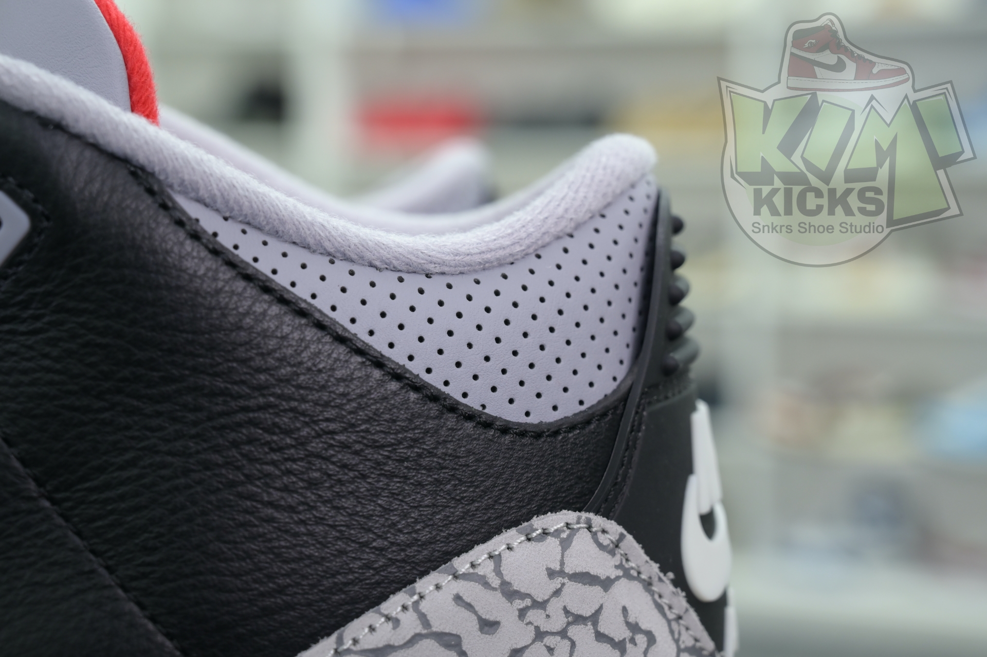 Kimikick Air Jordan 3“Black Cement Reimagined”