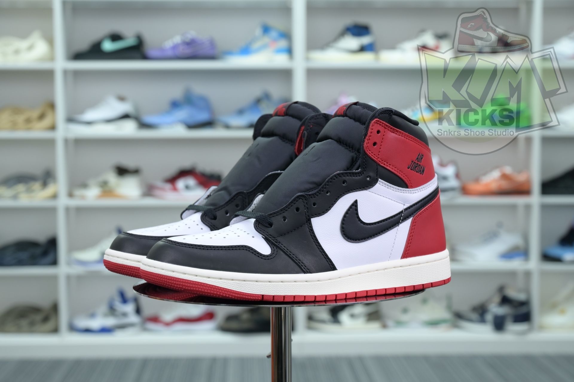 Kimikick Jordan Air Jordan 1High OG“Black Toe Reimagined”