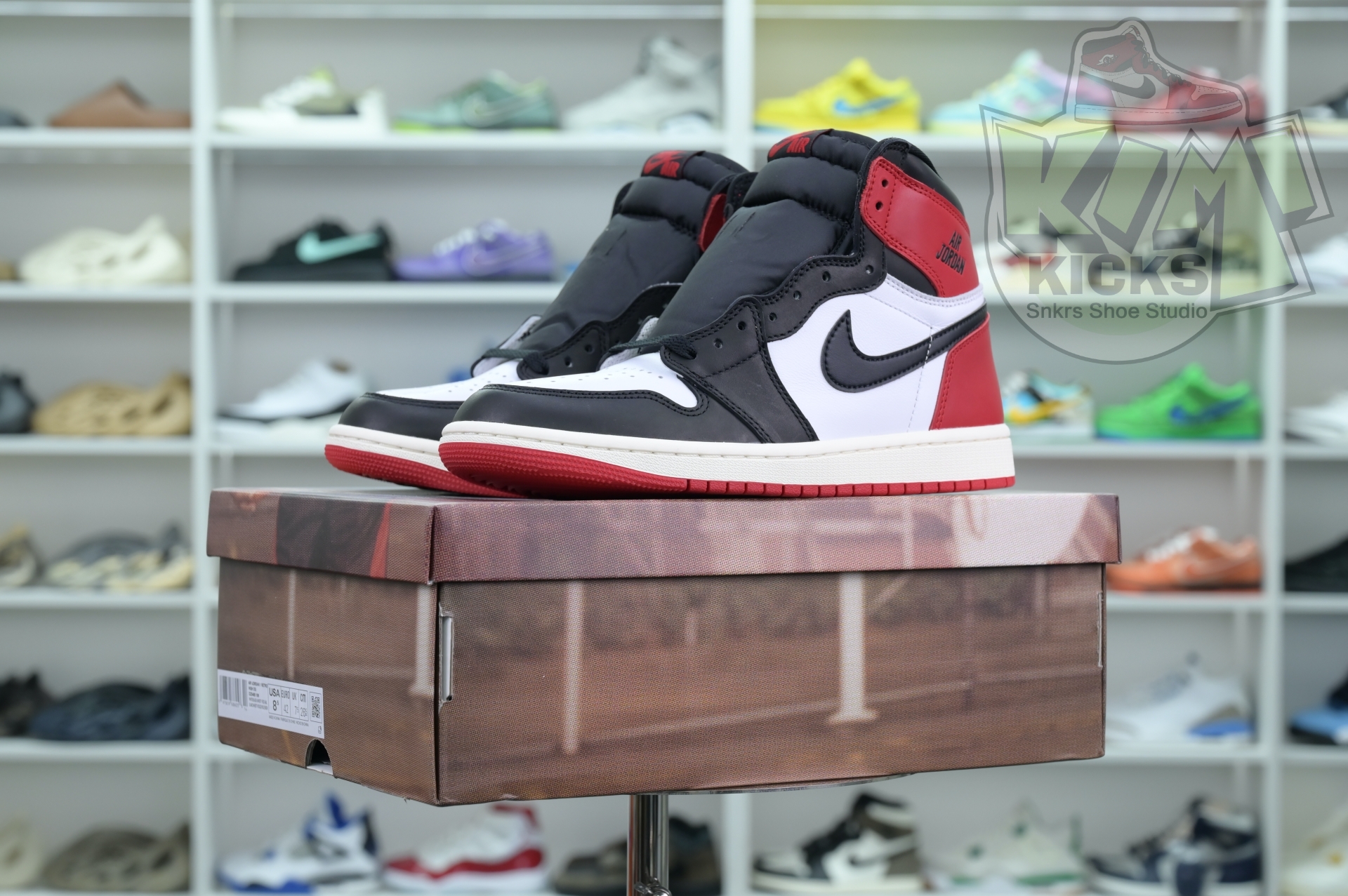 Kimikick Jordan Air Jordan 1High OG“Black Toe Reimagined”