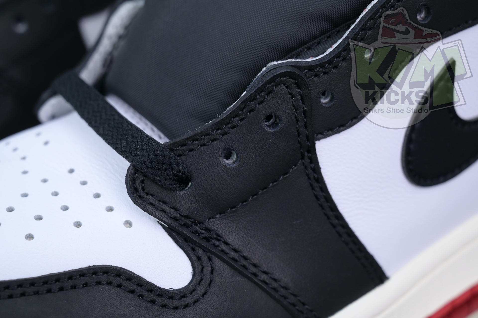 Kimikick Jordan Air Jordan 1High OG“Black Toe Reimagined”