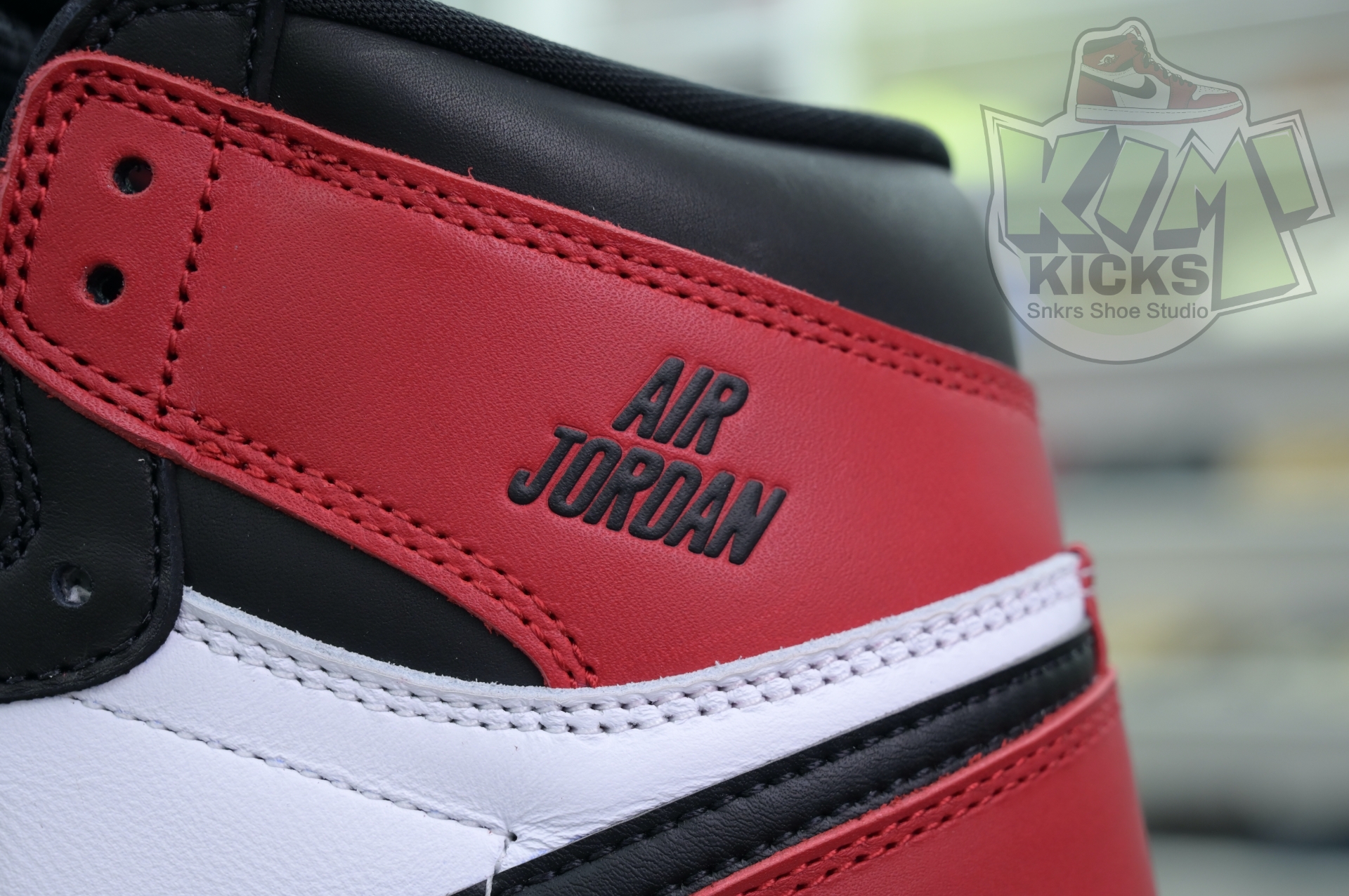 Kimikick Jordan Air Jordan 1High OG“Black Toe Reimagined”