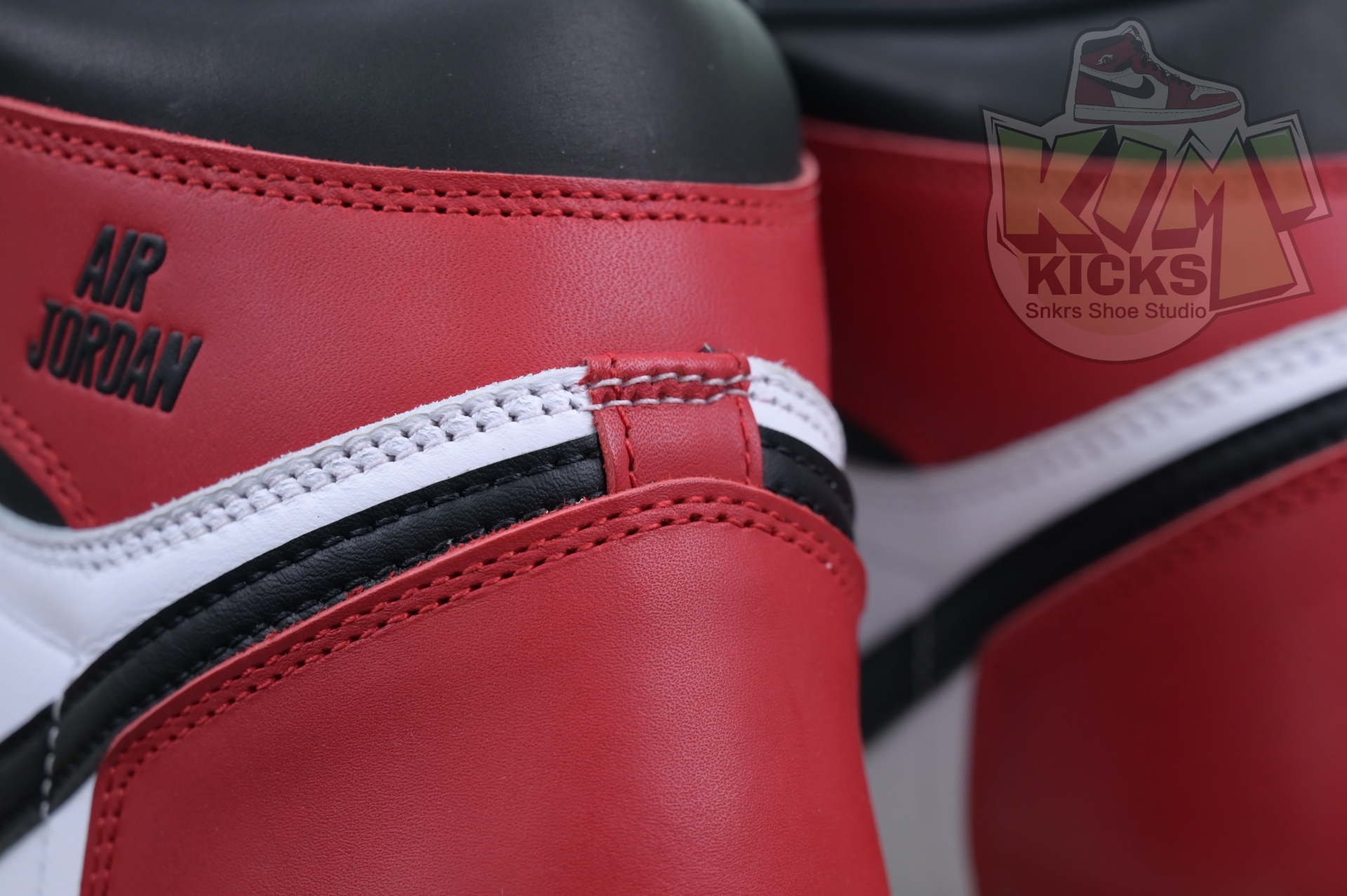 Kimikick Jordan Air Jordan 1High OG“Black Toe Reimagined”