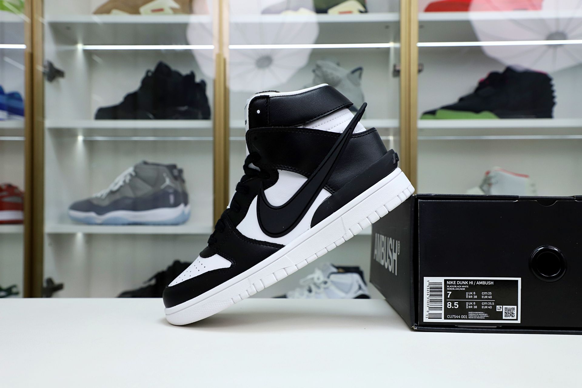 NIKE DUNK HIGH AMBUSH BLACK WHITE