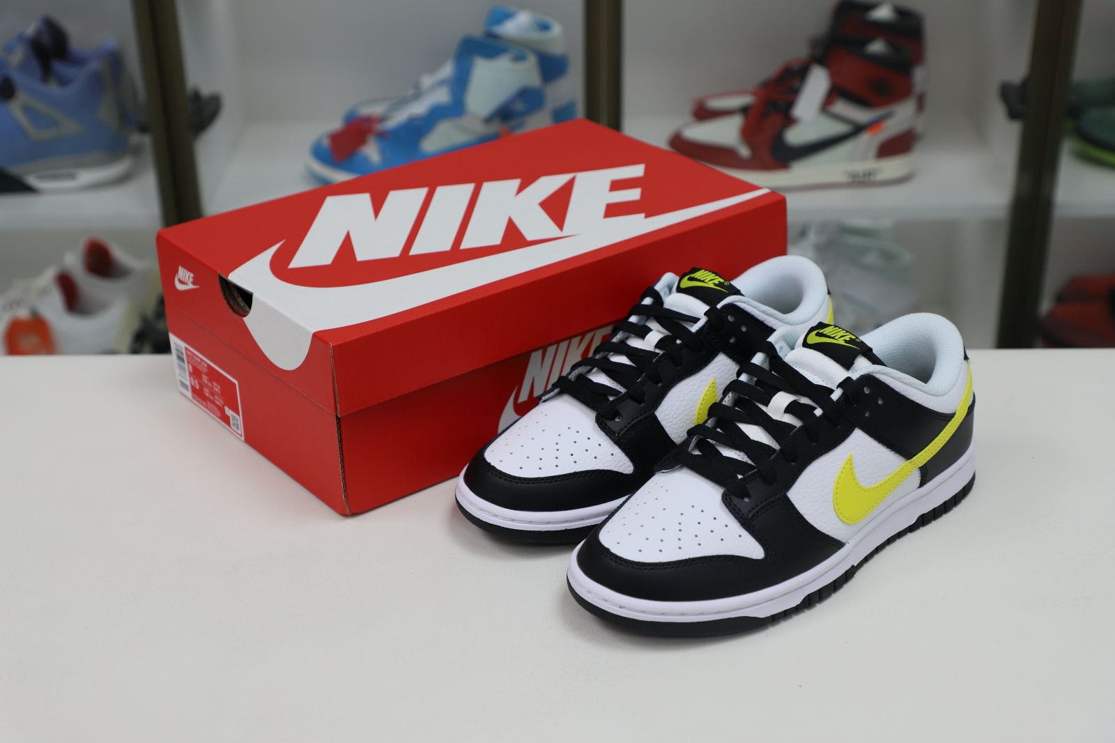 Nike Dunk Low "Black White Yellow"