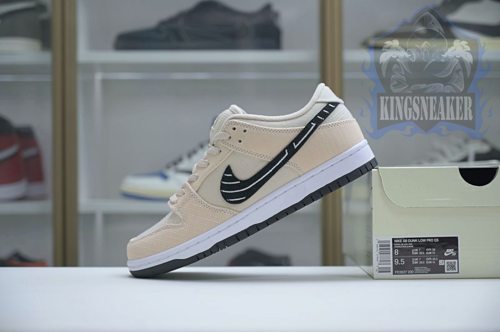 Albino & Preto x Nike Dunk SB Low Pro "Pearl White"