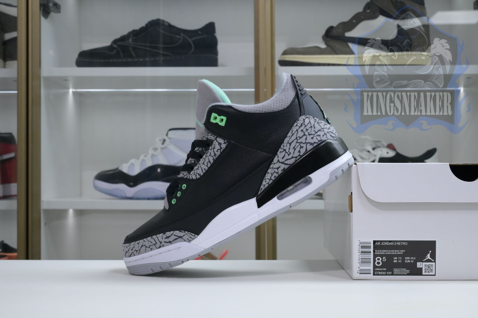 Air Jordan 3 Green Glow